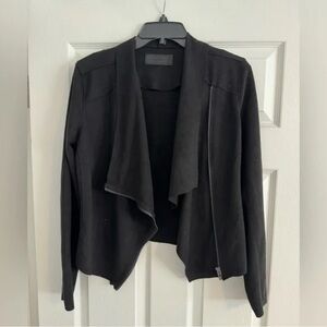 BlankNYC Black Draped Jacket